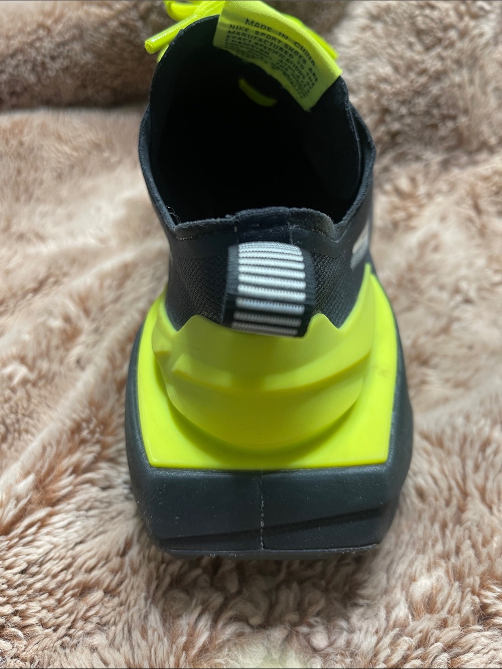 Nike Women’s Black & Neon Green Athletic Sneakers - Picture 3 of 7